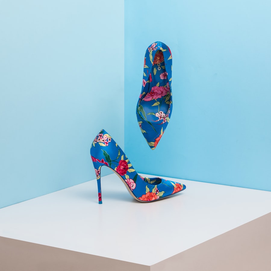Floral Heeled Pumps